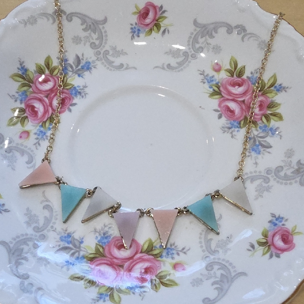 Plunder Pastel Triangle Necklace